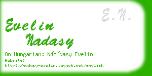 evelin nadasy business card